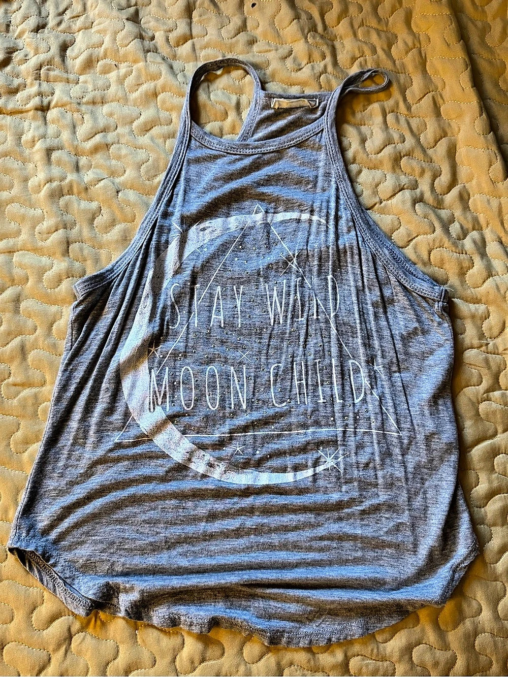 Wildfox Graphic Tank Top in Gray